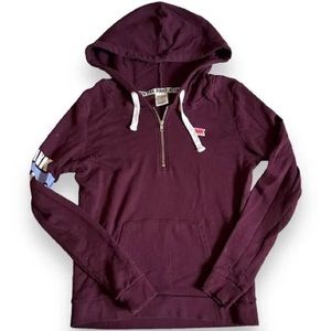 Victorias Secret PINK 1/2 zip hoodie - Size Small